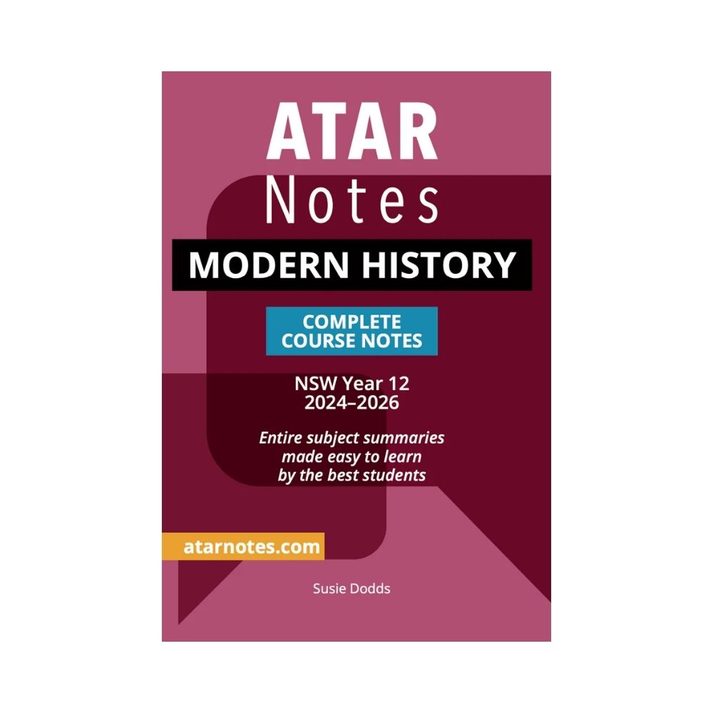 ATAR Notes - HSC Year 12 Modern History Complete Course Notes (2024-20 ...