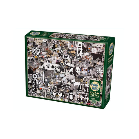 Cobble Hill - Black & White 1000pc puzzle