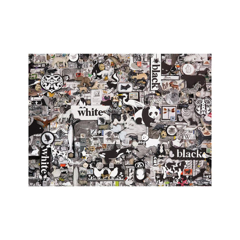 Cobble Hill - Black & White 1000pc puzzle