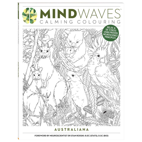 Mindwaves Calming Colouring Australiana