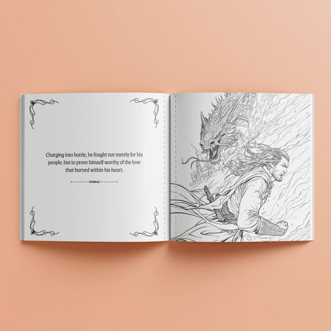 Art Maker Creative Colouring Dragon Riders (25x25cm)