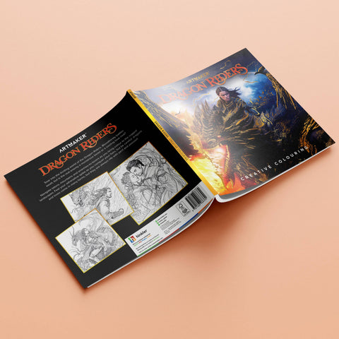 Art Maker Creative Colouring Dragon Riders (25x25cm)