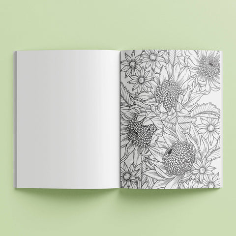 Mindwaves Calming Colouring Australiana