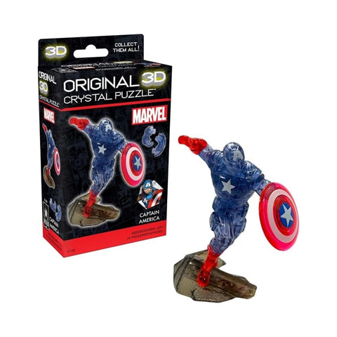 Bepuzzled -  3D Crystal Puzzle Marvel Captain America