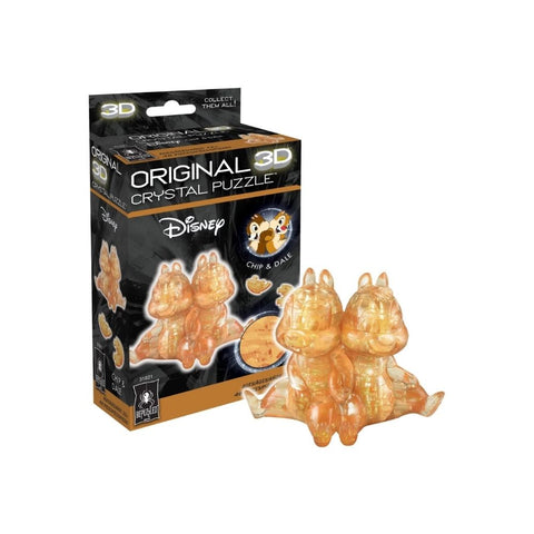 Bepuzzled - Crystal 3D Puzzle- Chip & Dale