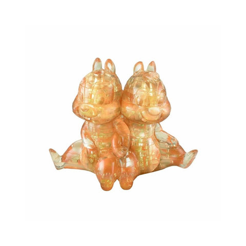 Bepuzzled - Crystal 3D Puzzle- Chip & Dale