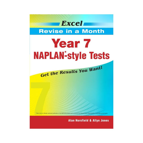 Excel Revise in a Month - Year 7 NAPLAN*-style Tests