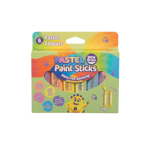 Little Brian Paint Sticks - Pastel 6pk