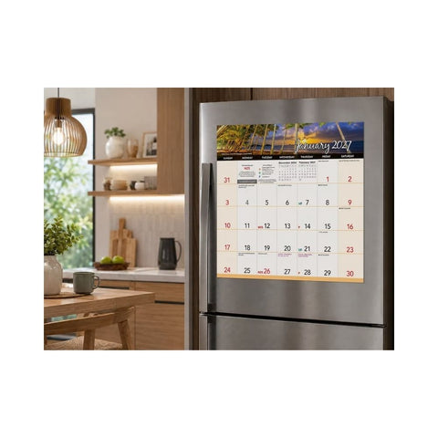 Scenic Beauty Magnetic Calendar 2027