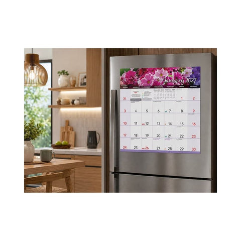Bartel - Beautiful Flowers Magnetic Calendar 2027