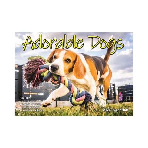 Bartel - Adorable Dogs Big Print Calendar 2027