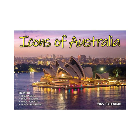 Bartel - Icons of Australia Big Print Calendar 2027