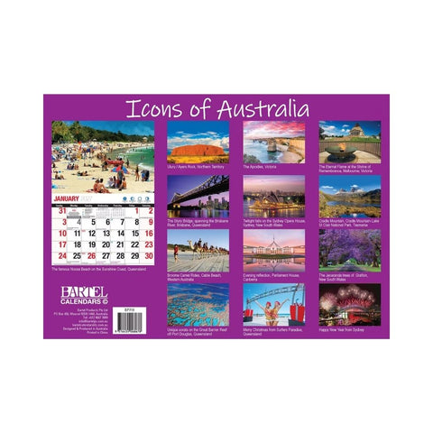 Bartel - Icons of Australia Big Print Calendar 2027