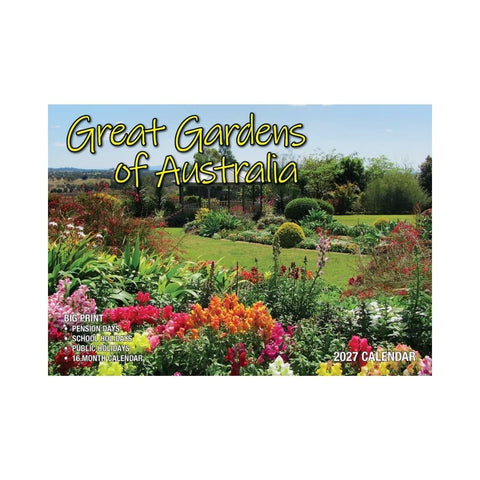 Bartel - Great Gardens of Australia Big Print Calendar 2027