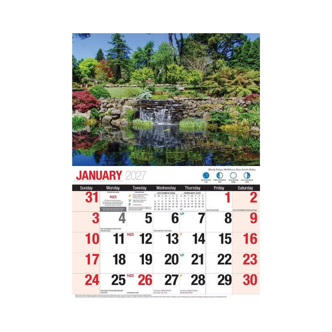 Bartel - Great Gardens of Australia Big Print Calendar 2027
