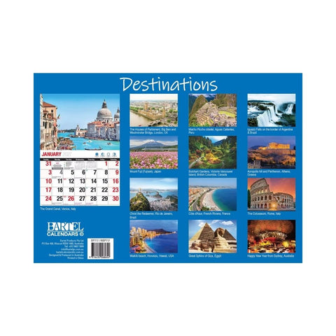 Bartel - Destinations Big Print Calendar 2027