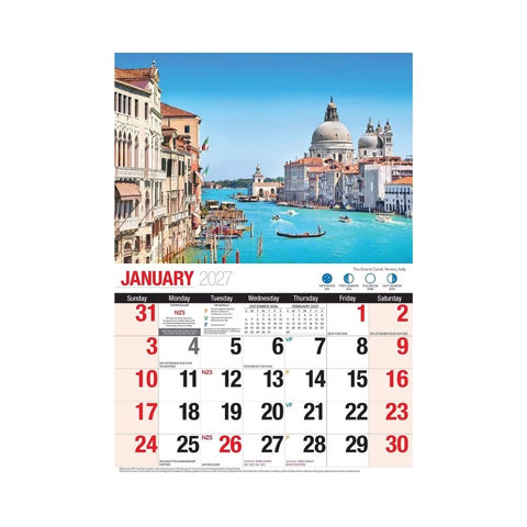 Bartel - Destinations Big Print Calendar 2027