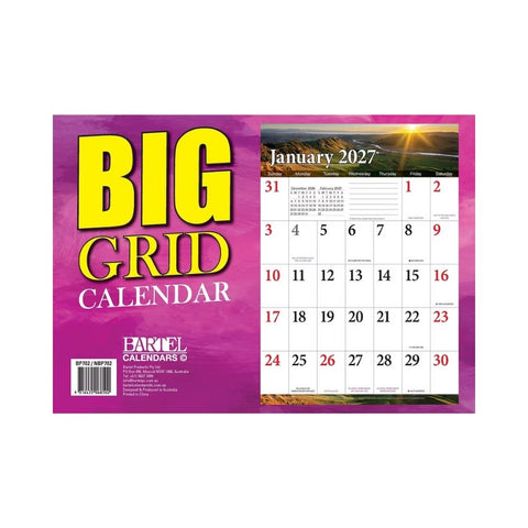 Bartel - Big Grid Calendar 2027