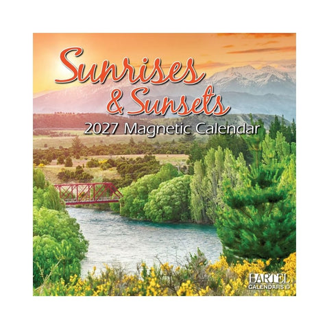 Sunrises & Sunsets Magnetic Calendar 2027