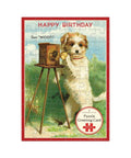 Cavallini Puzzle Greeting Card 60 Pc - Dog