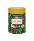 Wildflowers mini puzzle packaging with colorful floral design on a white background