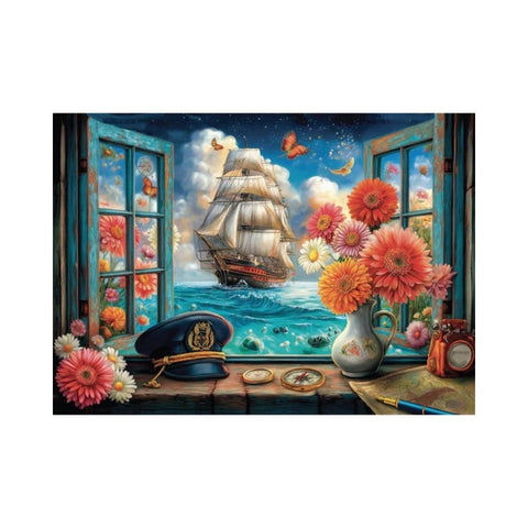 Delfy - Window Sea View 1000pc puzzle