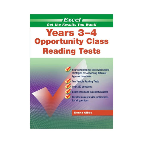 Excel Opportunity Class Reading Tests Years 3-4