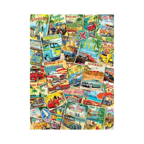 Eurographics - Vintage Travel Collage 1000pc puzzle