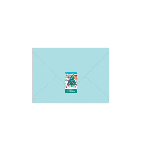 Galison - Merry & Bright Greeting Card Puzzle 60-piece