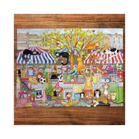 Gibsons - Flea Market Moggies 1000-piece puzzle