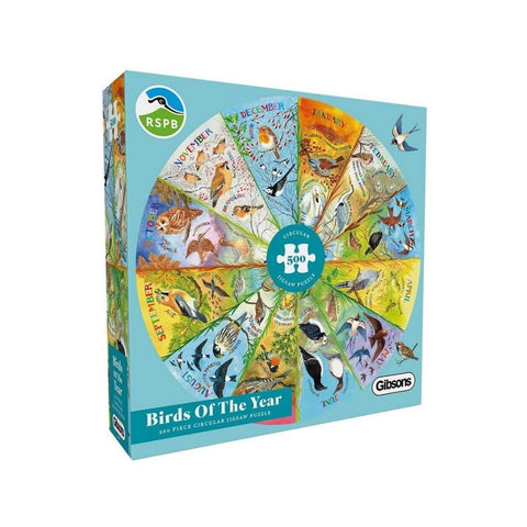 Gibsons - Birds Of The Year Circular 500  piece puzzle