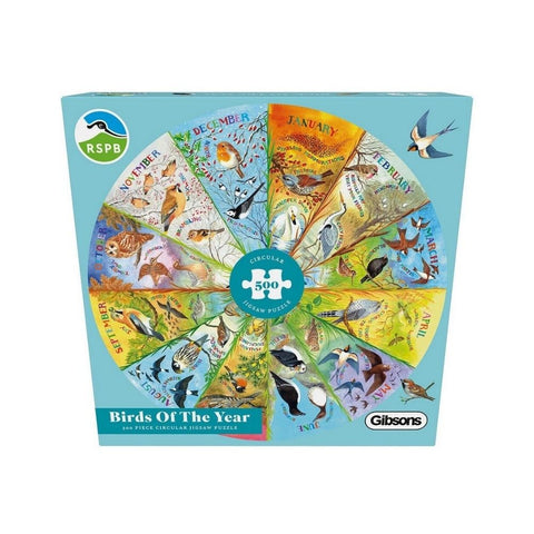 Gibsons - Birds Of The Year Circular 500  piece puzzle