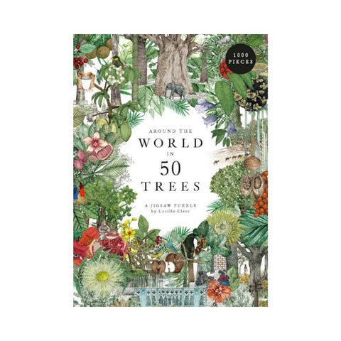 Around the World in 50 Trees 1000 piece puzzle