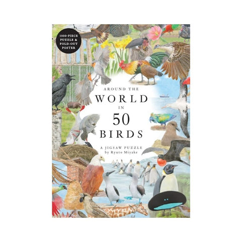 Around the World in 50 Birds 1000 piece puzzle