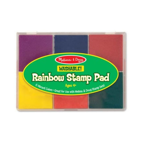 Melissa & Doug - Rainbow Stamp Pad 6 Colours