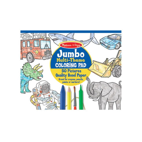 Jumbo Multi -Themed Colouring Pad 