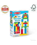 Melissa & Doug - 100 Wood Block Set