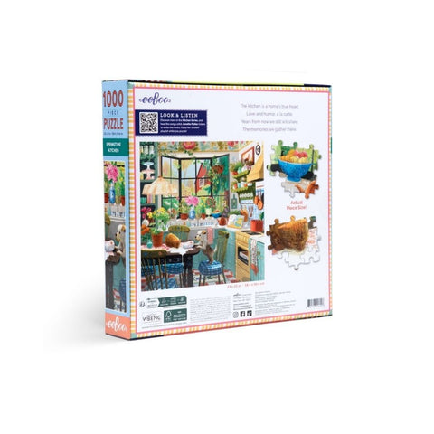 eeBoo 1000 Pc Puzzle – Spring Time Kitchen