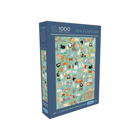 Gibsons - The Art File: It's a Cat's Life 1000 piece puzzle