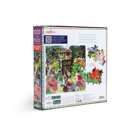 eeBoo 1000 Pc Puzzle – Scandinavian Garden