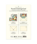 Cavallini Puzzle Greeting Card 60 Pc - Santa