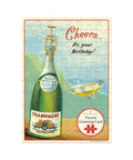 Cavallini Puzzle Greeting Card 60 Pc - Champagne