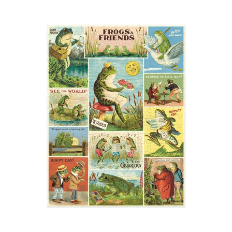 Cavallini - 240 pc Mini Puzzle Frogs & Friends