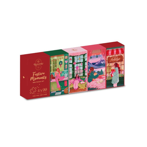 Reverie Puzzles - Festive Moments 4 x 99 Piece 
