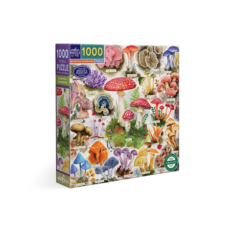 eeBoo 1000 Pc Puzzle - Bountiful Mushroom