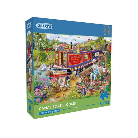 Gibsons - Canal Boat Blooms 500XL piece puzzle