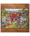 Gibsons - Canal Boat Blooms 500XL piece puzzle