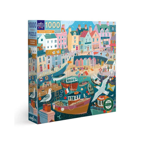 eeBoo 1000 Pc Puzzle - Seaside Harbor