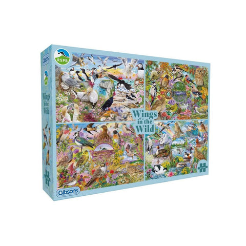 Gibsons - RSPB: Wings in the Wild 4x500 piece puzzle