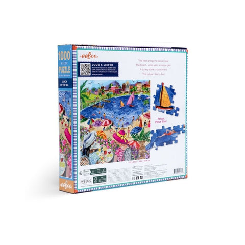 eeBoo 1000 Pc Puzzle – Lunch by the Sea